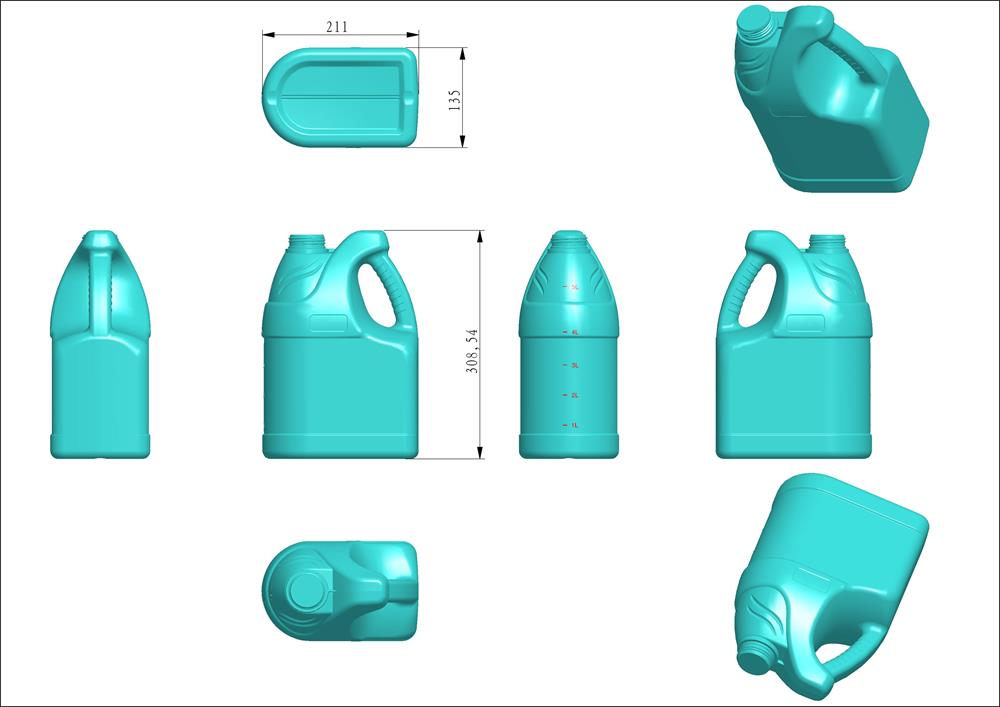 洗衣液瓶3D设计