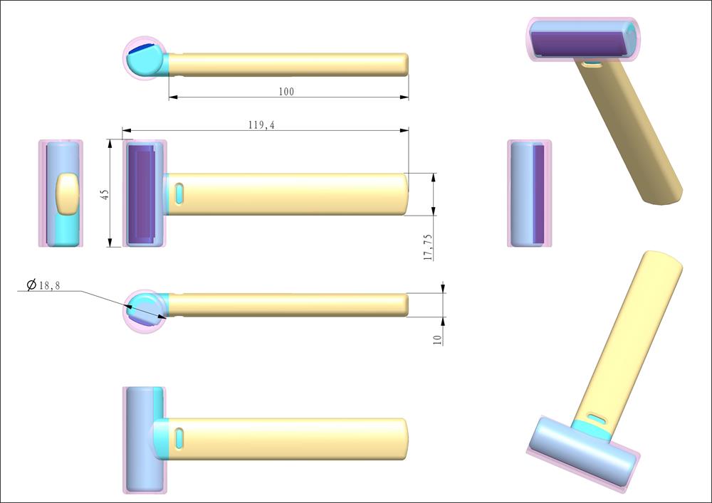 刀架3D图设计